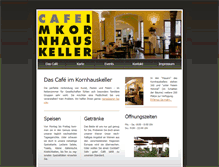 Tablet Screenshot of kornhauskeller.de